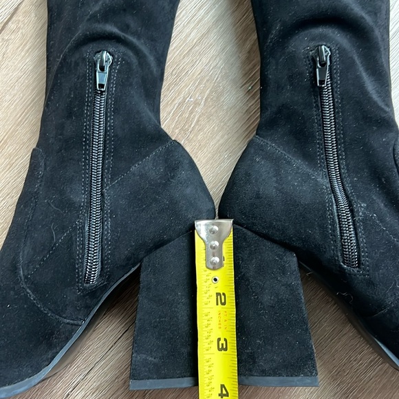 Steve Madden Women’s Faux Suede Pointed Toe Over-The-Knee Black Boots Size 7 - Picture 17 of 17